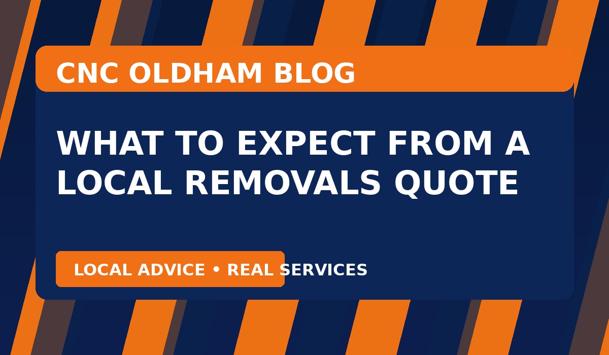 What to expect from a local removals quote
